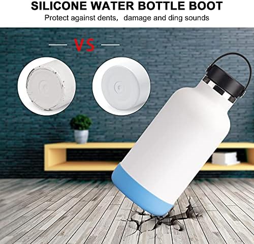 M-A Hidro Flask 12 oz 32 oz 64 oz için Koruyucu Silikon Çizme, spor Su Şişesi Aksesuarları Kaymaz Alt Kol Kapağı, BPA Ücretsiz