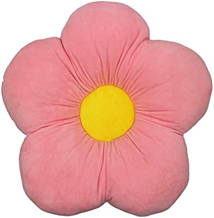 Sevimli Atmak Yastık, Çiçek Kat Yastık Yastık 19.6 inç Peluş Yastık Kızlar için Uzanmanız Rahat Yastık Çocuklar için Oturma Pedi