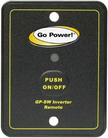 Git Güç! GP-SW-REMOTE Inverter Remote GP-SW1500 için 12 ve 24 Volt , Siyah