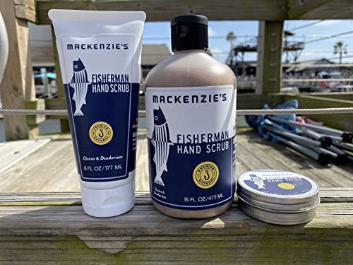 Mackenzie'nin Balıkçı El Fırçalayın-16 Oz-Temizlik ve Koku Giderici El Temizleyici-Balıkçı için Hediyeler