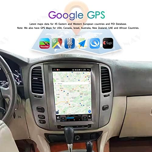 ZWNAV Android 11 Tesla Araba Radyo için Leuxs LX470 2004+, Bluetooth 5.0 Stereo GPS Navigasyon Kafa Ünitesi 4G 64G Carplay