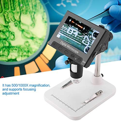 Aoutecen Dijital Büyüteç, Endüstriyel PCB için USB Kablosu ile Elektronik Mikroskop DM4 Laboratuvar için Deney için Kontrol (Plastik