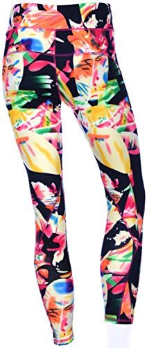AFC Renkli Bir Boyut Baskılı Yoga Pantolon-Kadınlar için Ücretsiz Boyut Spor Tayt