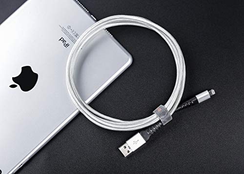 Kiwiana MFİ Sertifikalı Yıldırım Kablosu 6ft Ekstra Uzun Naylon Örgülü USB Hızlı iphone şarj cihazı Xs MAX XR X 8 8 Artı 7 7