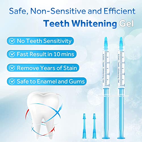 EZGO diş beyazlatma jeli Dolum Paketi ve Remineralizasyon Jeli Diş Beyazlatma led ışık Ağız Tepsisi Combo, Hassas Olmayan Diş