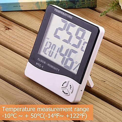 FCYIXIA Kapalı Oda LCD Dijital Elektronik Termometre Higrometre Ölçüm Sıcaklık Nem Ölçer çalar Saat Hava İstasyonu