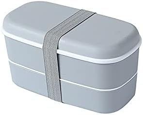 Öğle yemeği kutusu Plastik Malzeme Gıda Buzdolabı Taze tutma Kutusu Çift katmanlı çocuk Öğle Yemeği Kutusu (Renk: B)