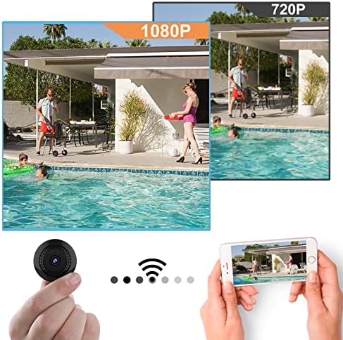 Bebek Kamera Monitörü, Kamera ve Ses ile WiFi Bebek Monitörü HD 1080 P Hareket Algılama Otomatik Kızılötesi Gece Görüş Köpek