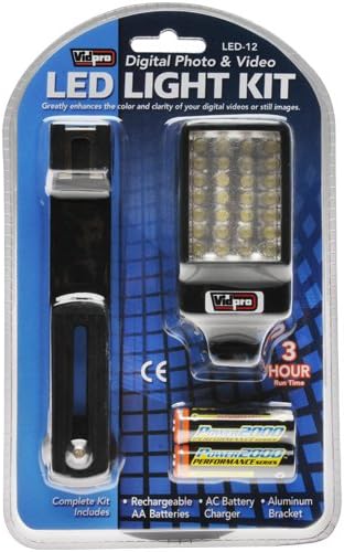 Vidpro LED-12 Deluxe LED video ışık Kiti