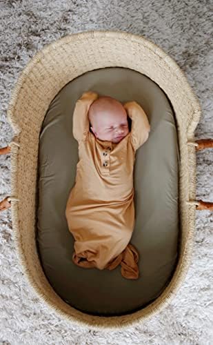 Erkek ve Kız Bebek için Bambu Gömme Beşik Levhadan Marlowe & Co Viskon (Doğal)