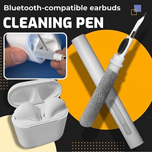Landlines Kulaklık Temizleme Kalemi Kablosuz Kulaklık Temizleme Kalemi Taşınabilir Çok Fonksiyonlu Temizleme Kalemi Yumuşak Fırça