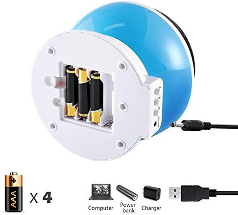 Luckkid Bebek Gece Lambası Ay Yıldız Projektör 360 Derece Rotasyon - 4 LED Ampuller 9 ışık Renk Değiştirme USB Kablosu ile, benzersiz