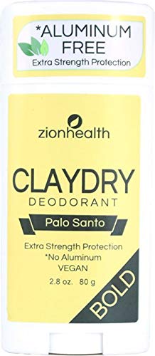 Zion Sağlık Palo Santo Alüminyum Ücretsiz ClayDry Deodorant [3-2. 8 oz paketi. / 80 g]