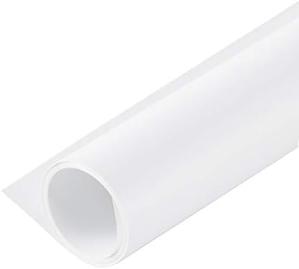SDENSHI 50x50cm / 20x20 inç Dikişsiz Su Geçirmez Fotoğraf Stüdyosu Aydınlatma Zemin Kağıdı PVC Mat ve Pürüzsüz Arka Plan-Beyaz