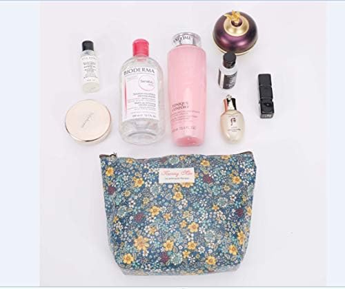 Papatya çiçek Taşınabilir Seyahat Makyaj Kozmetik Çantaları Organizatör İşlevli Vaka Kadınlar için Makyaj Çantaları