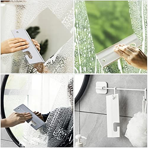 DOITOOL 2 ADET Cam Pencere Çekçek Silikon Duş Silecek Pencere Scrubber Banyo Temizleme Aracı Duş Kapıları ıçin Kanca ıle Banyo