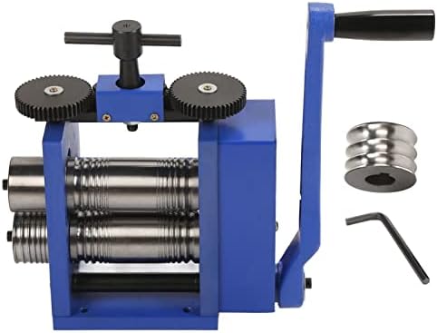 Takı Haddehane Aracı, Kuyumcular için Toz Boya Profesyonel Rollings Mills Makinesi Mavi (Stil Üç)