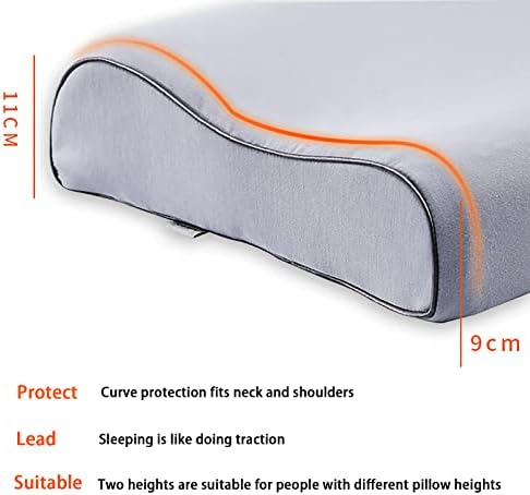 SRURLLUG Servikal Bellek Köpük Yastık Boyun Ağrı kesici için Ergonomik Yatak Yastık Soğutma ile Yıkanabilir Yastık Kılıfı için