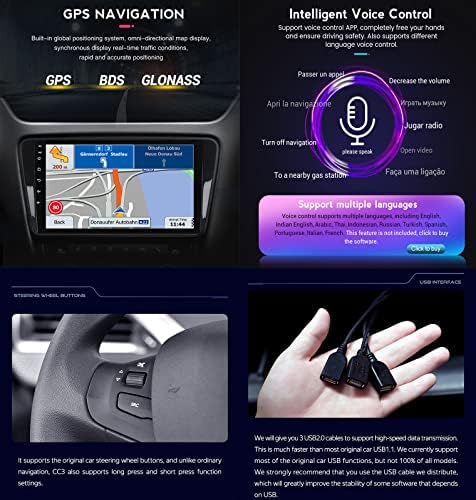 ADMLZQQ 9 ın-Dash Kafa Ünitesi Kablosuz CarPlay Android Oto Araba Stereo için Buick Excelle 2 2009-2015 / Opel Astra J 2009-2017