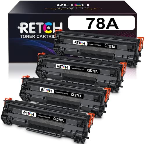 RETCH 278A Uyumlu Toner Kartuşları 4 Siyah HP yedek malzemesi 78A CE278A CRG126 CRG-128 ile kullanmak için Pro P1606dn M1536dnf