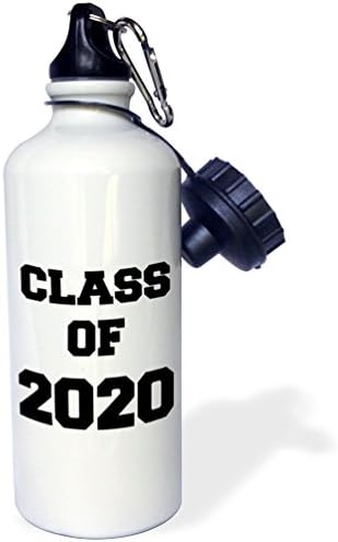 3dRose 2020 Spor Sınıfı Su Şişesi, 21 oz, Doğal