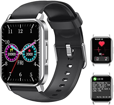 Kımnıx akıllı saat, 2021 Yükseltme 1.72 HD Tam Dokunmatik Ekran spor Izci, kalp Hızı, Uyku Monitör, IP67 Su Geçirmez Etkinlik