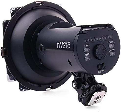 YONGNUO YN216 YN-216 LED video ışığı ile Ayarlanabilir 3200 K-5600 K Renk Sıcaklığı ve 4 Renk plakaları Canon Nikon DSLR kameralar