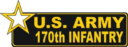 MIKNATIS Amerika Birleşik Devletleri Ordusu 170th Piyade Tampon Manyetik Etiket Çıkartma 6 6-Pack