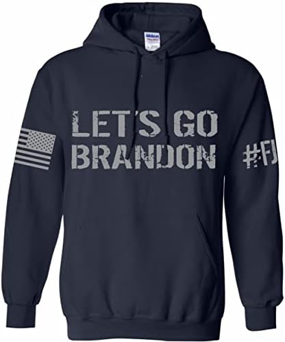 Gidelim Brandon FJB Amerikan Bayrağı Patriot Giyim Kapüşonlu Sweatshirt Hoodie