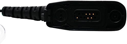 Bas Konuş (PTT) Mikrofonlu Motorola XPR6580 FBI Kulaklık için Yedek - Motorola XPR6580 Radyo ile Uyumlu Akustik Kulaklık-Güvenlik