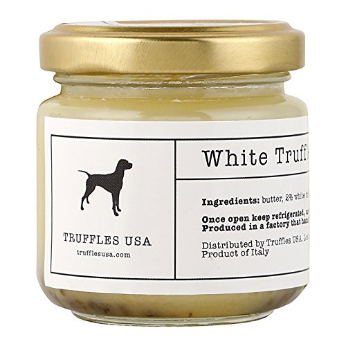 TRUFFLES USA White Truffle Butter 2.82 oz-İtalya'dan Otantik Aile Trüf Çiftliklerinden ithal edilen Taze İtalyan Trüf Mantarlarından