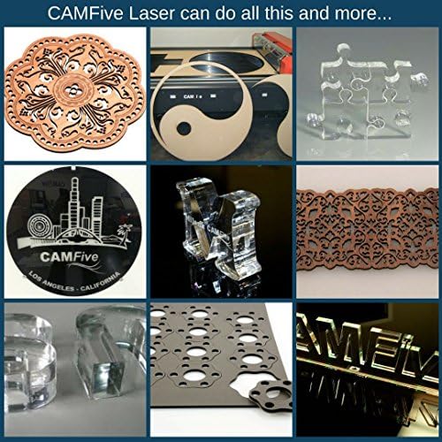 CAMFive Lazer Tam Levha Açık Yatak Endüstriyel Tasarım 130 W CO2 Kesici CMA10050 Çalışma Alanı 100x50 inhes veya 8x4 ft Kesme
