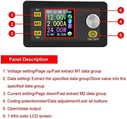Dps5005-Akozon Sabit Gerilim Programlanabilir Adım-Aşağı Güç Kaynağı Modülü Renkli LCD Buck Dönüştürücü (DPS3005 )