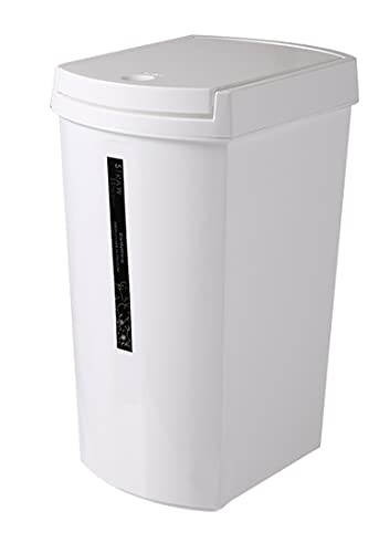 Dikdörtgen Banyo Plastik çöp tenekesi Basın Kapaklı Su Geçirmez çöp kutusu Mutfak Yatak Odası için Ince Ofis çöp sepeti Ofis