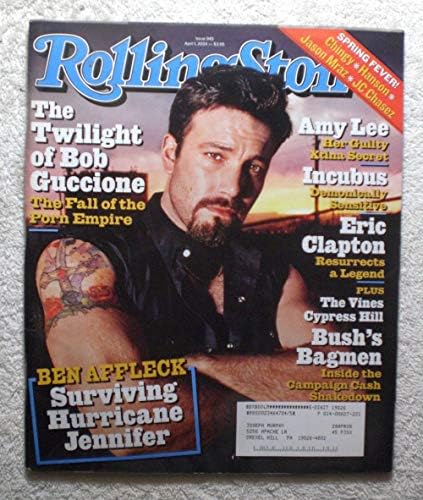 Ben Affleck - Rolling Stone Dergisi - 945-1 Nisan 2004-Bob Guccione (Penthouse dergisi): Porno İmparatorluğu'nun Yıkılışı, Amy