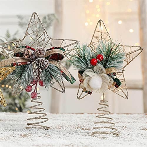 XİNRUAN Noel Ağacı Topper Noel Ağacı Topper Yıldız asılı dekorlar Ev Ağacı Üst Yıldız Süs için Tatil Düğün Parti Odası için Noel