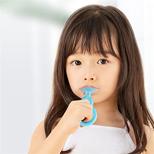 Tthxqıng çocuk U-şekil Diş Fırçası, U-şekil Diş Fırçaları için 2-12 Yaşında Temizlik için Beyazlatma Masaj Diş Fırçası, Diş Fırçası