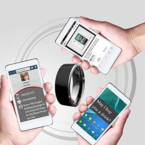 JXFS Akıllı NFC Yüzük, Çok Fonksiyonlu Su Geçirmez Akıllı Yüzük Akıllı Aşınma Parmak Dijital Yüzük Android ve Windows Phonesl