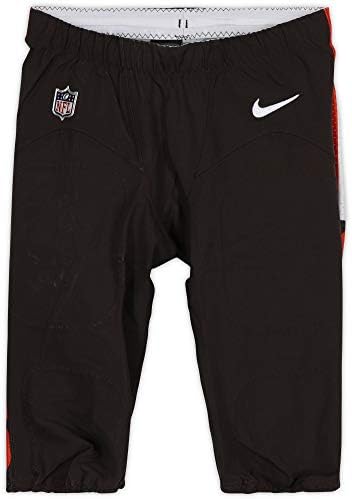 Juston Burris Cleveland Browns Oyunu-2019-20 NFL Sezonundan 31 Kahverengi Pantolon Kullanıldı-Boyut 28-Oyun Kullanılmış Ekipman