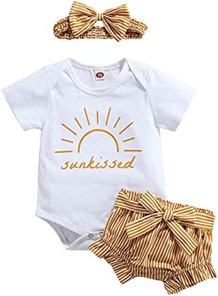 Yenidoğan Bebek Kız Giyim Setleri 3 adet Mektup Kısa Kollu Püskül T Shirt Yılan Derisi Baskılı Şort Bandı