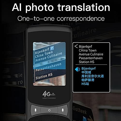WJCCY Akıllı AI Anında Ses Fotoğraf Tarama Çevirmen 2.4 İnç Dokunmatik Ekran WiFi Desteği Çevrimdışı Taşınabilir Çoklu Dil Çeviri