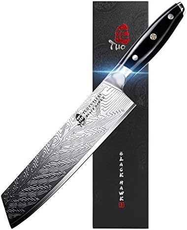 TUO Kiritsuke Şef Bıçağı-Sebze Cleaver Mutfak Bıçağı 8.5 inç Yüksek Karbonlu Paslanmaz Çelik-G10 Tam Tang Saplı Japon Bıçakları-Hediye