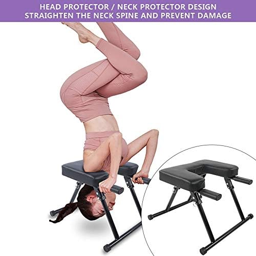 Yoga Headstand Sandalye, Fitness Çok Fonksiyonlu Katlanır Ayrılabilir Kafa Standı Dışkı, Ev Spor Salonu için