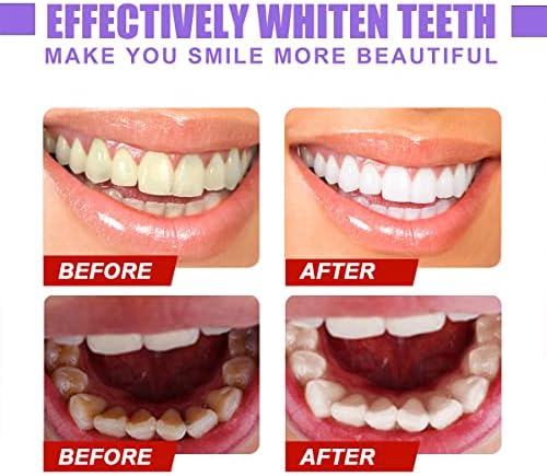 V34 Renk Düzeltici Diş Macunu için Diş, Beyazlatma Hassas Diş Diş Macunu, Yoğun Leke Çıkarma Diş Sararma Azaltmak (2 adet)