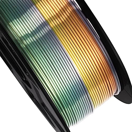 BBLİFE İpek Parlak Çok Renkli Hızlı Değişim Gökkuşağı PLA Filament, 1kg 2.2 lbs 1.75 mm 3D Baskı Malzemesi, FDM 3D Yazıcı için