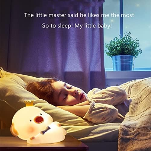 JINYI Pet Piggy USB Şarj Edilebilir Solunum Manyetik Gece Lambası, Çocuk Yatak Odası ve Kreş için (Melek Piggy ışık)
