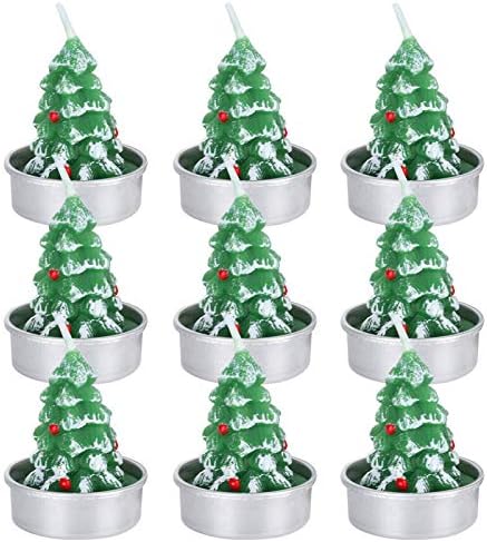 GHMOZ Noel Mumlar Süsler 3 Takım Noel Ağacı Mini Mumlar Romantik Akşam Yemeği Mum Işığında Dekorasyon Süsler