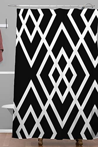 Deny, Duş Perdesi, 72 x 69, Siyah ve Beyaz Arasında Sahip Olunan Üç Tasarım Tasarlar