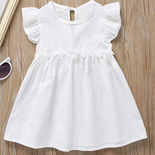 Niyage Toddler Bebek Kız Pamuk Tunik Elbise Salıncak Rahat Sundress Yaş 1-5