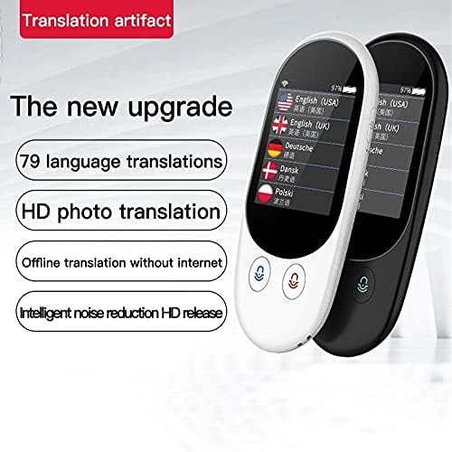 WDBBY Akıllı Anında Ses Fotoğraf Tarama Çevirmen 2.4 İnç Dokunmatik Ekran WiFi Desteği Çevrimdışı Taşınabilir Çoklu Dil Çeviri